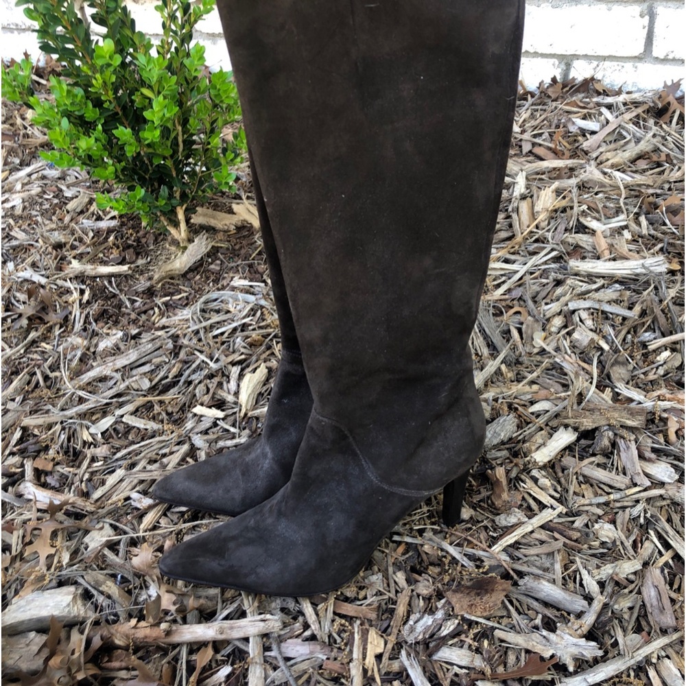 VIA SPIGA DARK BROWN SUEDE BOOTS